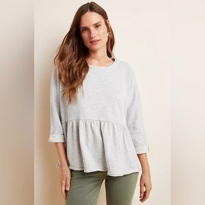 Saturday Sunday by Anthropologie Colleen Babydoll Sweatshirt sz XS